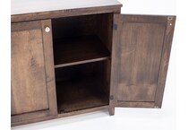 l j gascho brown buffet server sideboard   