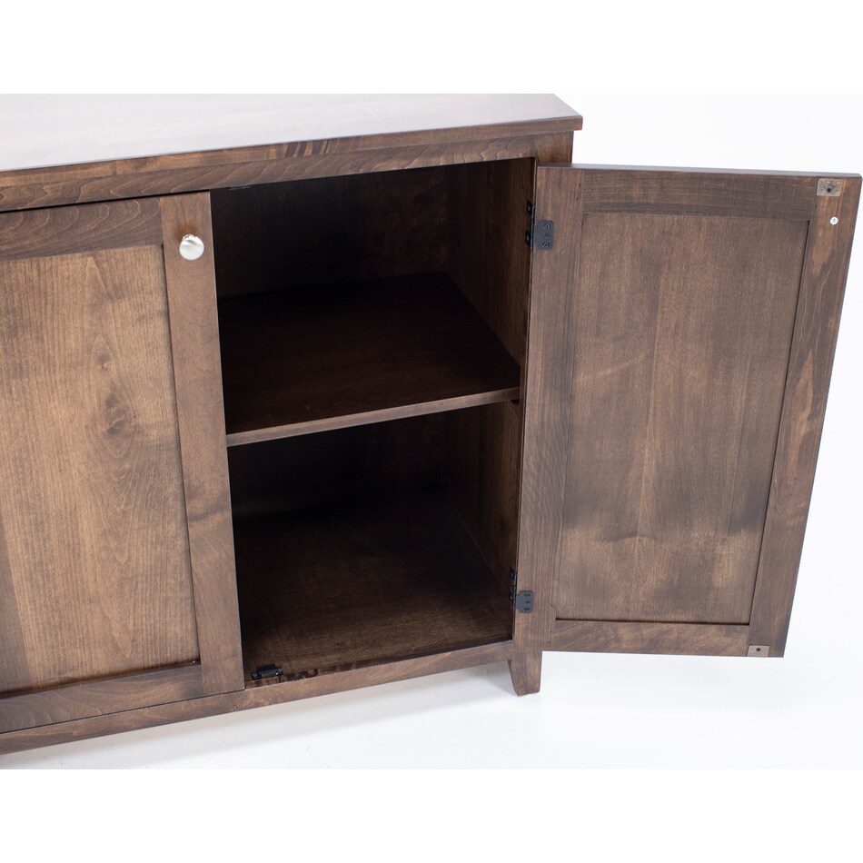l j gascho brown buffet server sideboard   