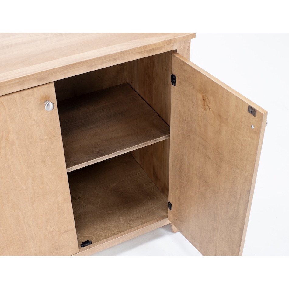 l j gascho brown buffet server sideboard   