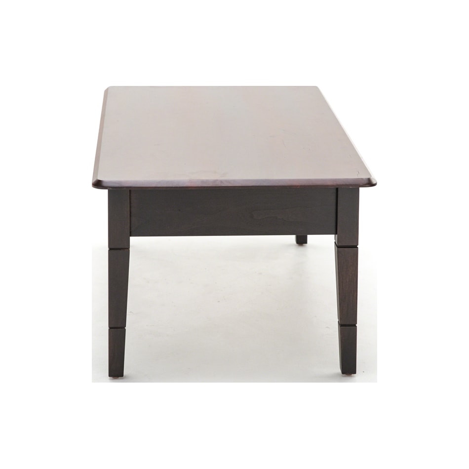 l j gascho brown cocktail table   
