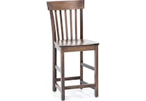 l j gascho brown counter height stool   