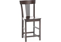 l j gascho brown counter height stool   