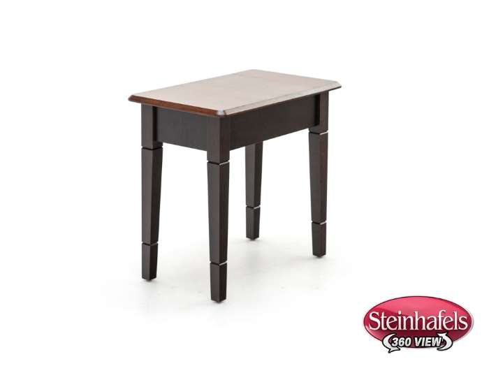 l j gascho brown end table  image   