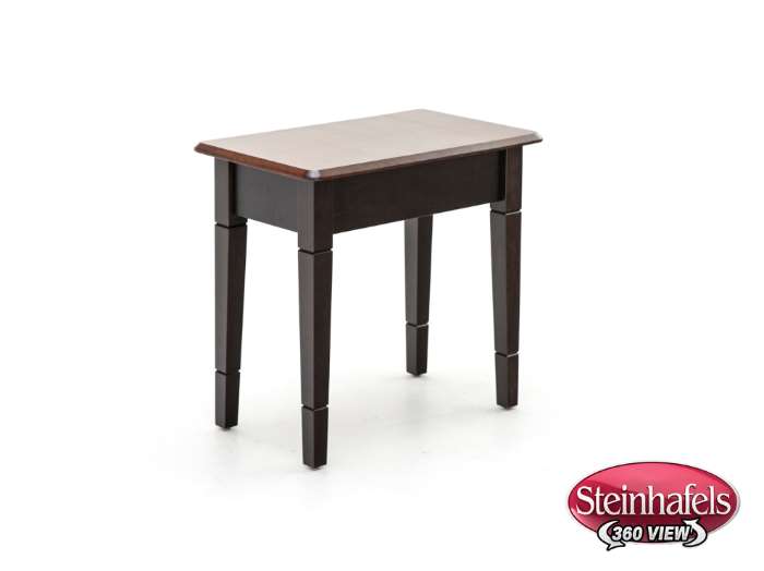 l j gascho brown end table  image   