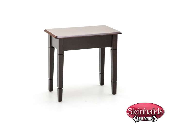 l j gascho brown end table  image   
