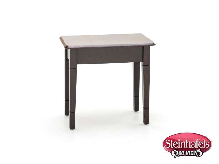 l j gascho brown end table  image   