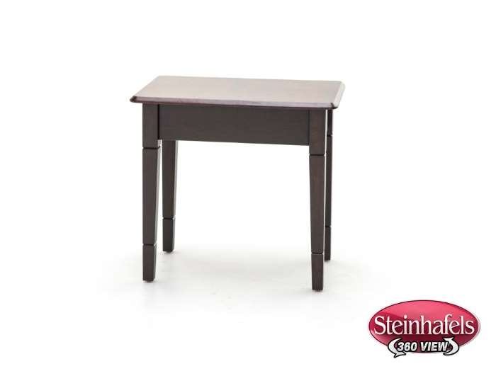 l j gascho brown end table  image   