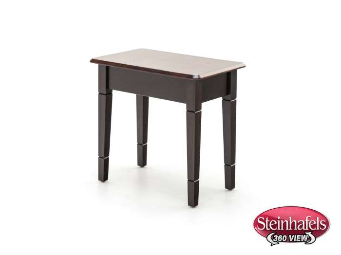 l j gascho brown end table  image   
