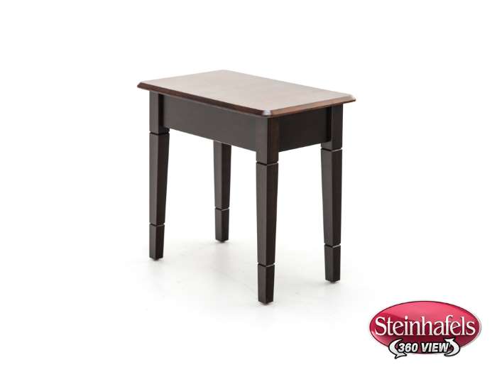 l j gascho brown end table  image   