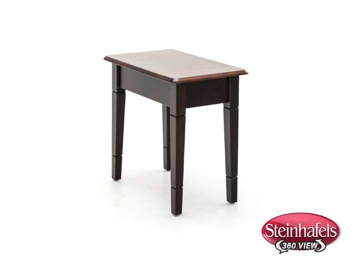 l j gascho brown end table  image   