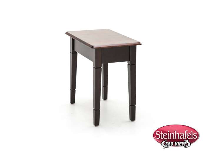 l j gascho brown end table  image   