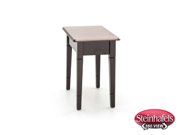 l j gascho brown end table  image   