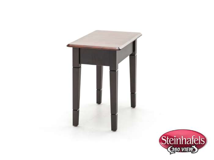 l j gascho brown end table  image   