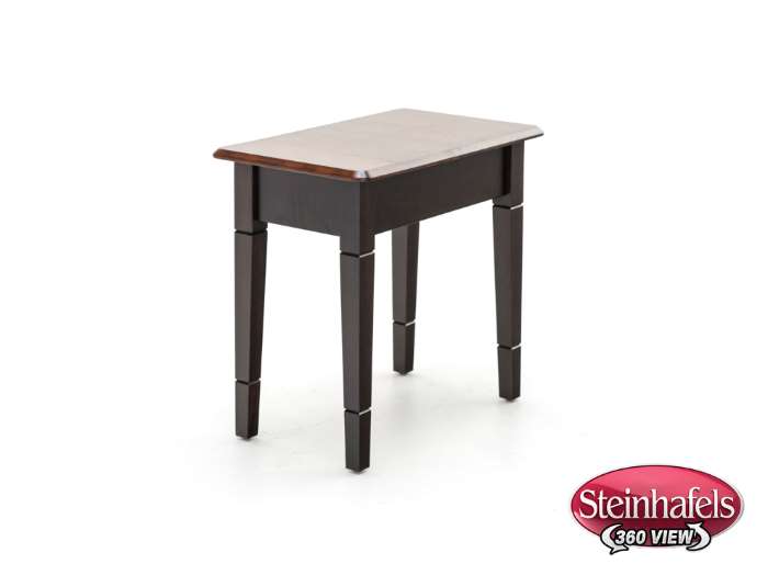 l j gascho brown end table  image   