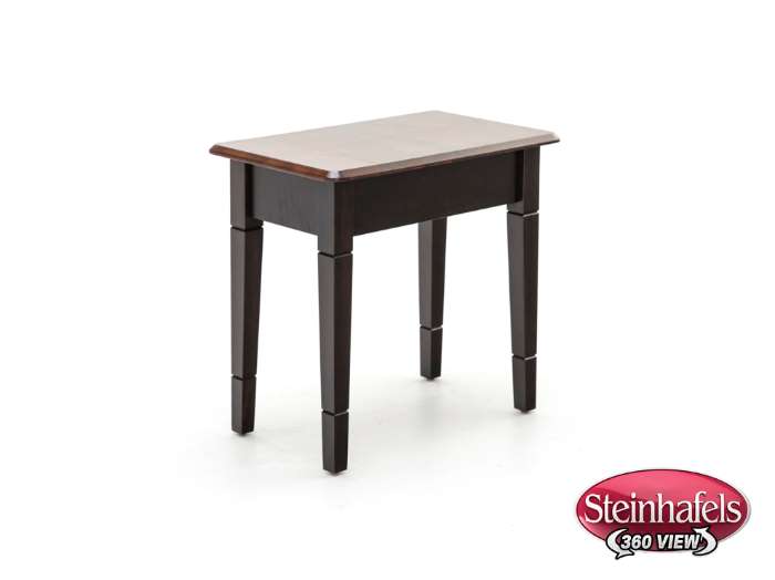 l j gascho brown end table  image   