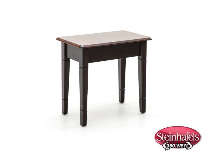 l j gascho brown end table  image   