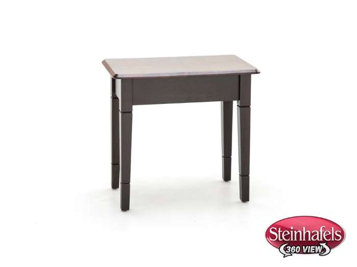 l j gascho brown end table  image   