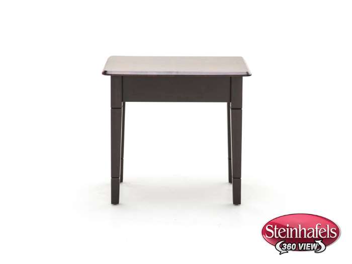 l j gascho brown end table  image   