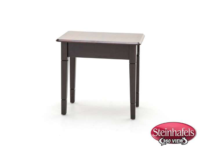 l j gascho brown end table  image   