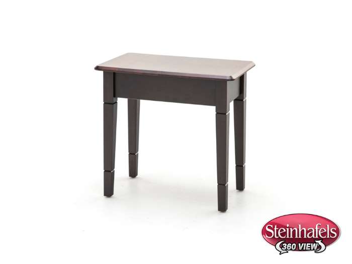 l j gascho brown end table  image   