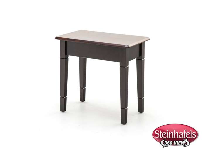l j gascho brown end table  image   