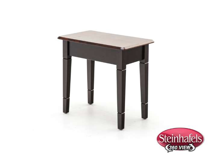 l j gascho brown end table  image   