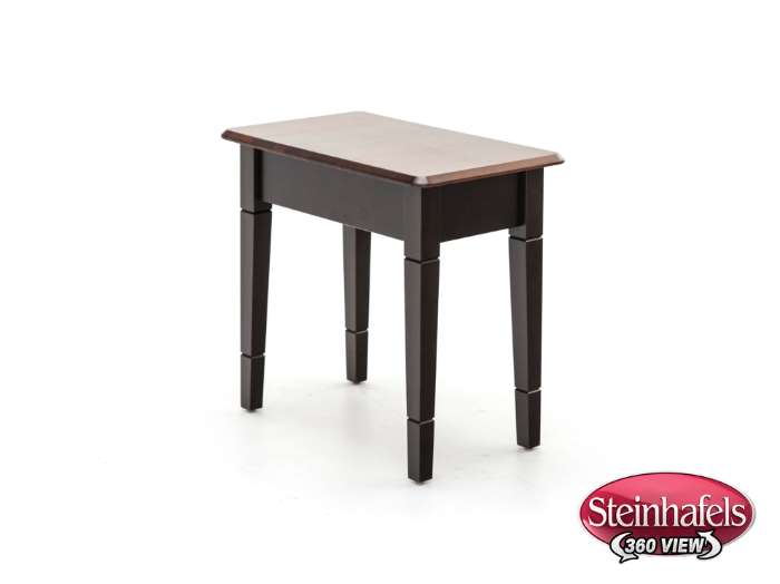 l j gascho brown end table  image   