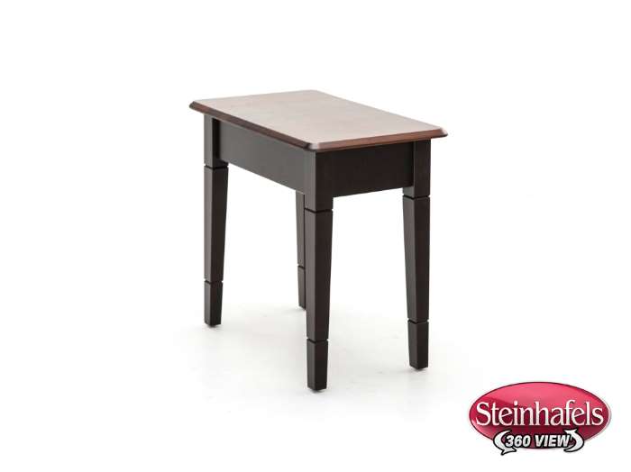 l j gascho brown end table  image   