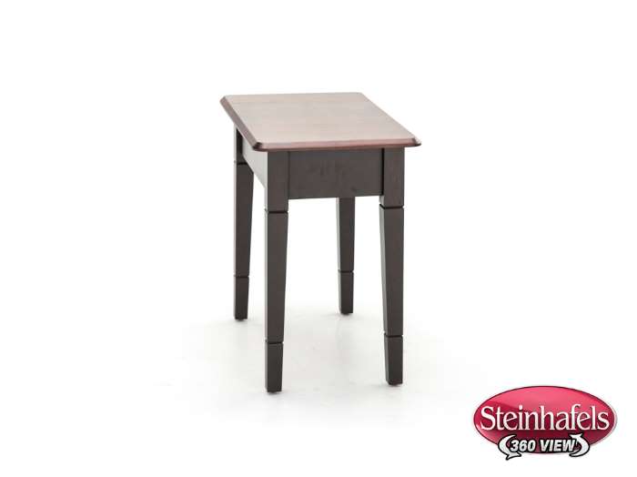 l j gascho brown end table  image   