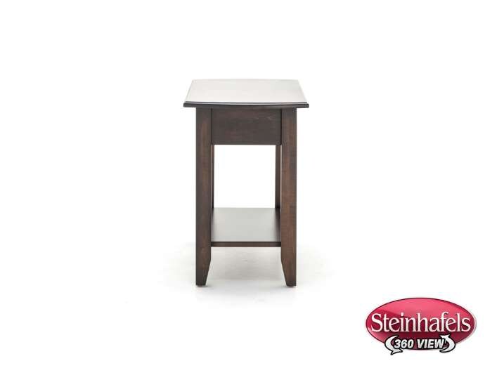 l j gascho brown end table  image   