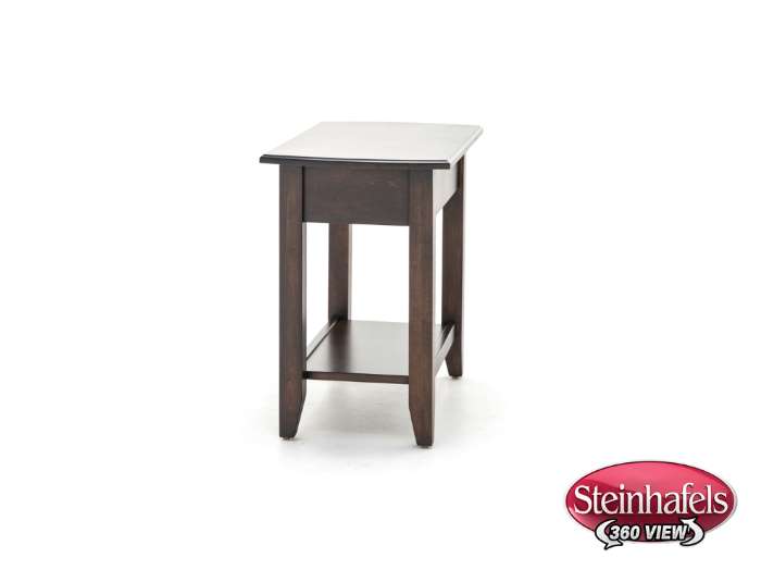 l j gascho brown end table  image   