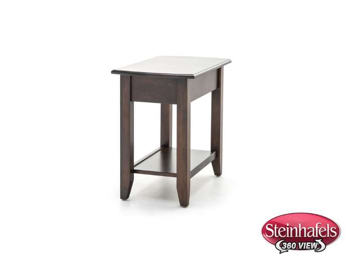 l j gascho brown end table  image   