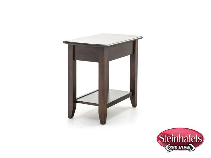 l j gascho brown end table  image   