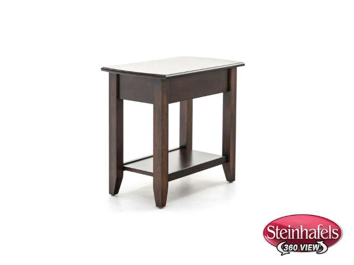 l j gascho brown end table  image   