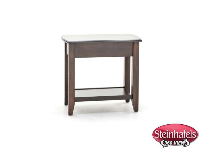 l j gascho brown end table  image   