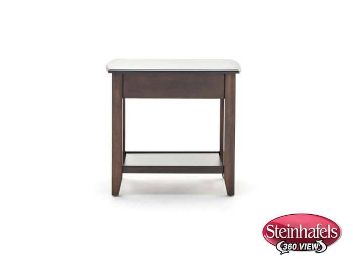 l j gascho brown end table  image   