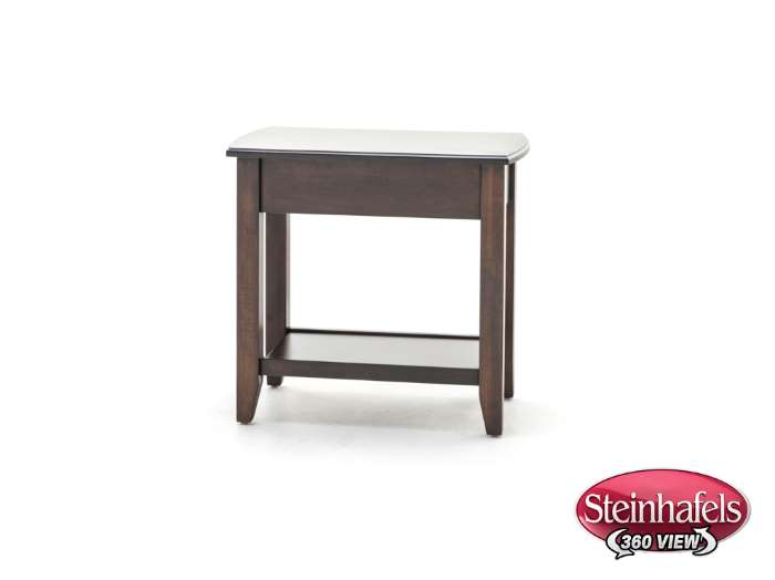 l j gascho brown end table  image   