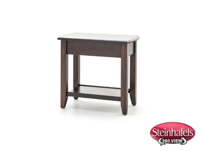 l j gascho brown end table  image   