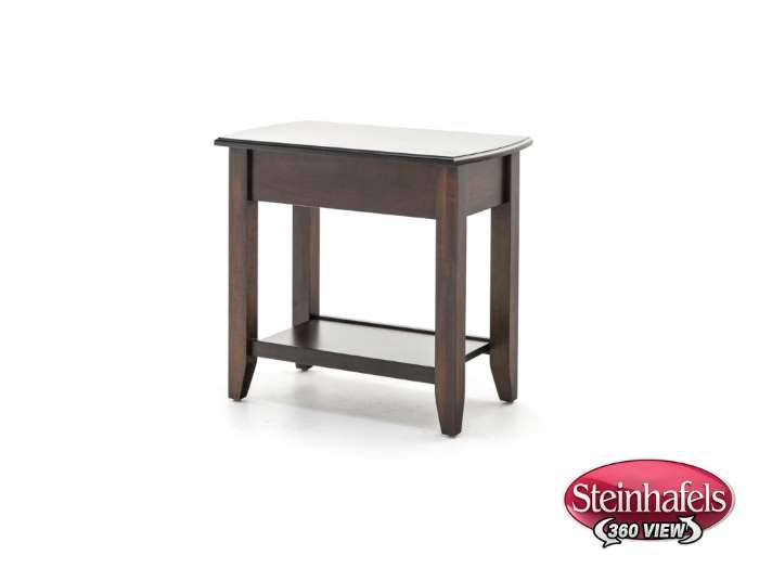 l j gascho brown end table  image   