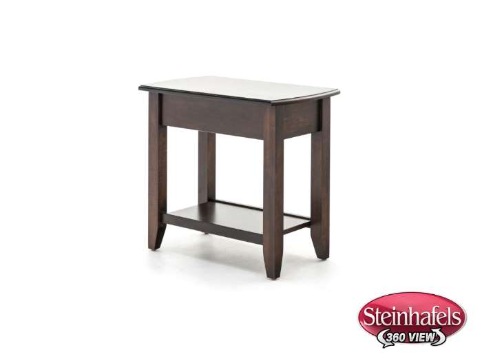 l j gascho brown end table  image   