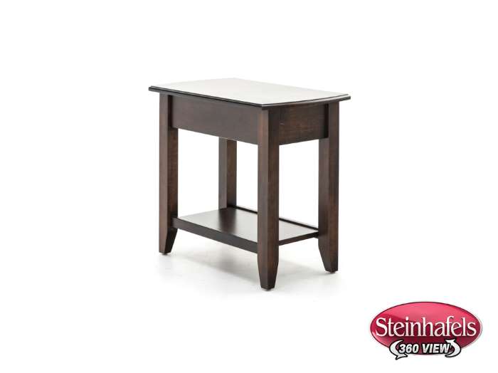 l j gascho brown end table  image   