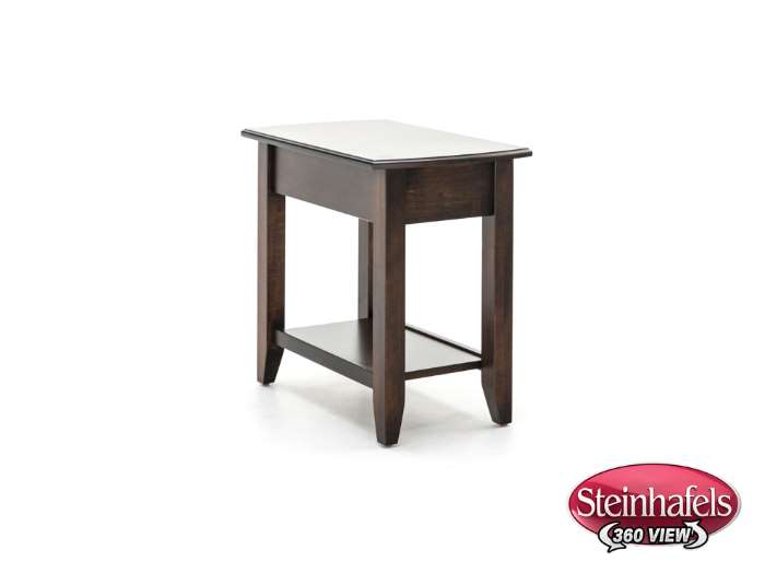 l j gascho brown end table  image   