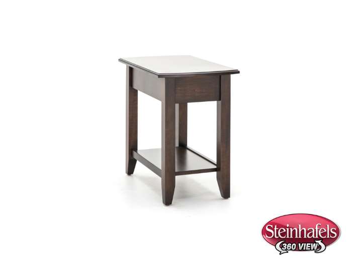 l j gascho brown end table  image   