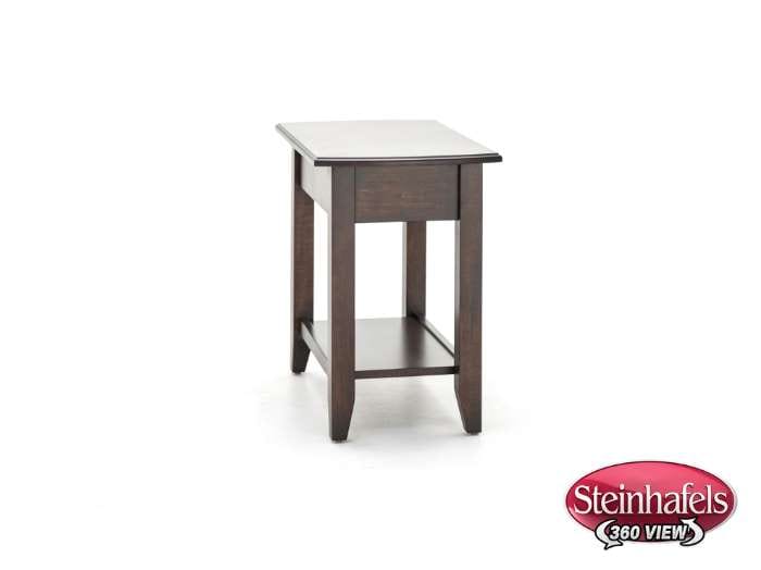 l j gascho brown end table  image   
