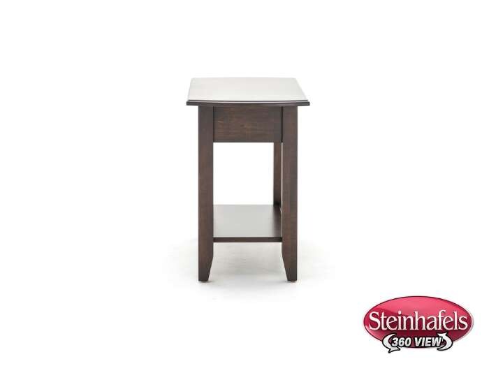 l j gascho brown end table  image   