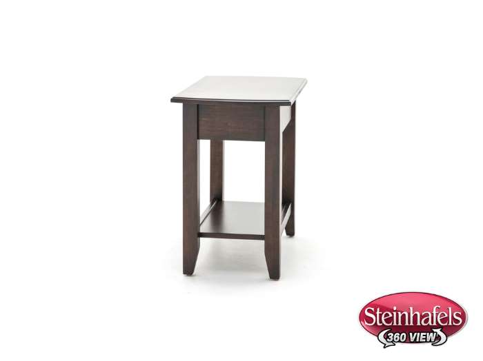l j gascho brown end table  image   