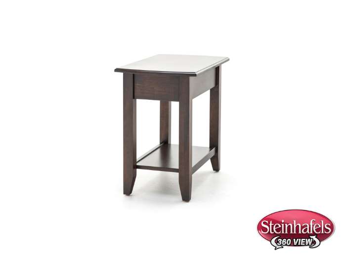 l j gascho brown end table  image   