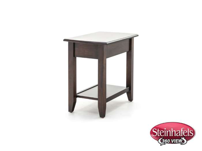 l j gascho brown end table  image   