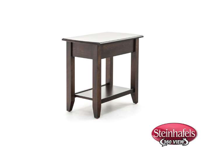 l j gascho brown end table  image   