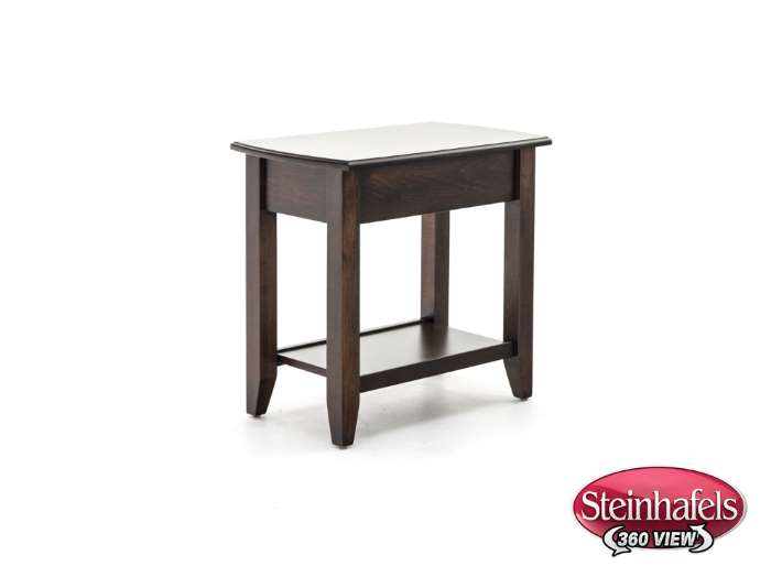 l j gascho brown end table  image   
